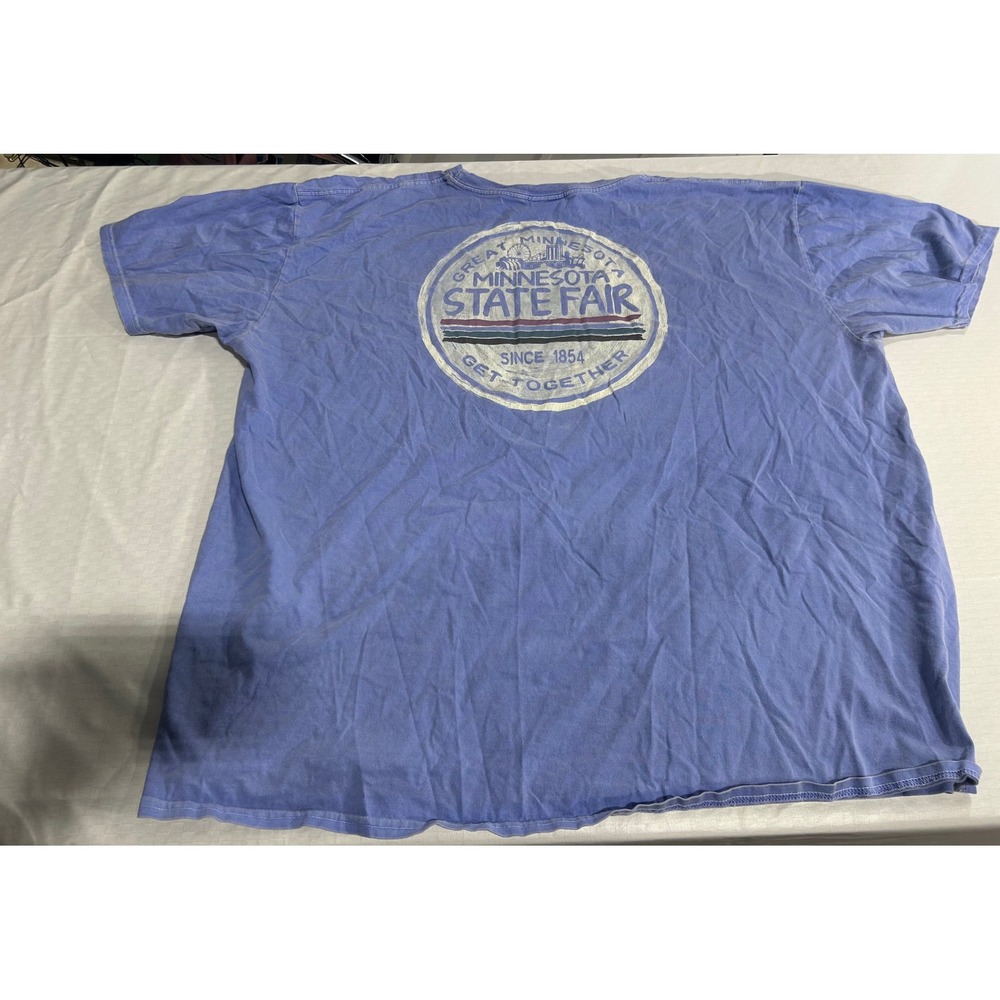 Blue 84 Minnesota‎ State Fair Graphic T-Shirt Blue 2XL Great MN Get-Together Tee